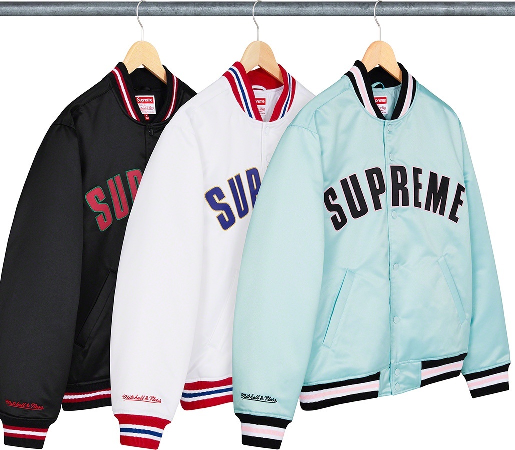 Supreme®/Mitchell & Ness® Satin Varsity Jacket view 21